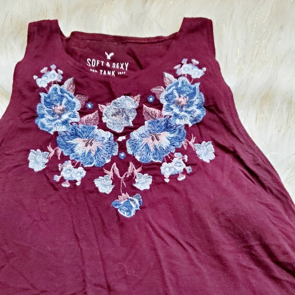 American Eagle plum soft & sexy racerback tank - Picture 4 of 6